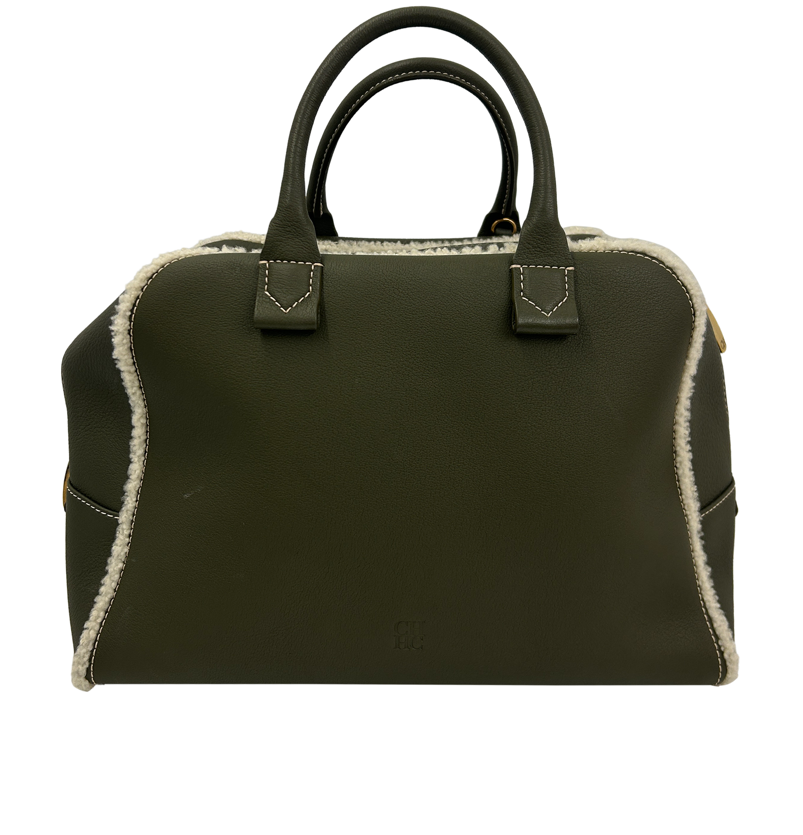 Bolso Cuadrado, 480&euro;, Bolso, Verde, Animal - Piel, Vista trasera